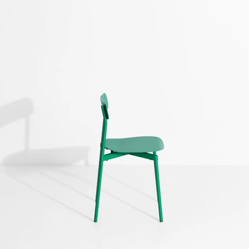 Set de 2 chaises en métal vert menthe Fromme - Petite Friture