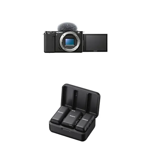 Sony Alpha ZV-E10 - APS-C Interchangeable Lens Mirrorless Vlog Camera Kit - Black