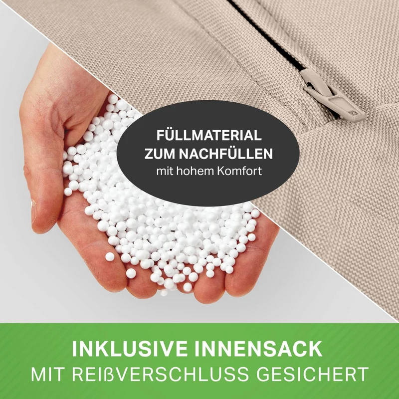 Square Indoor Riesensitzsack aus Baumwolle