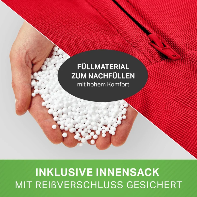 Square Indoor Riesensitzsack aus Baumwolle