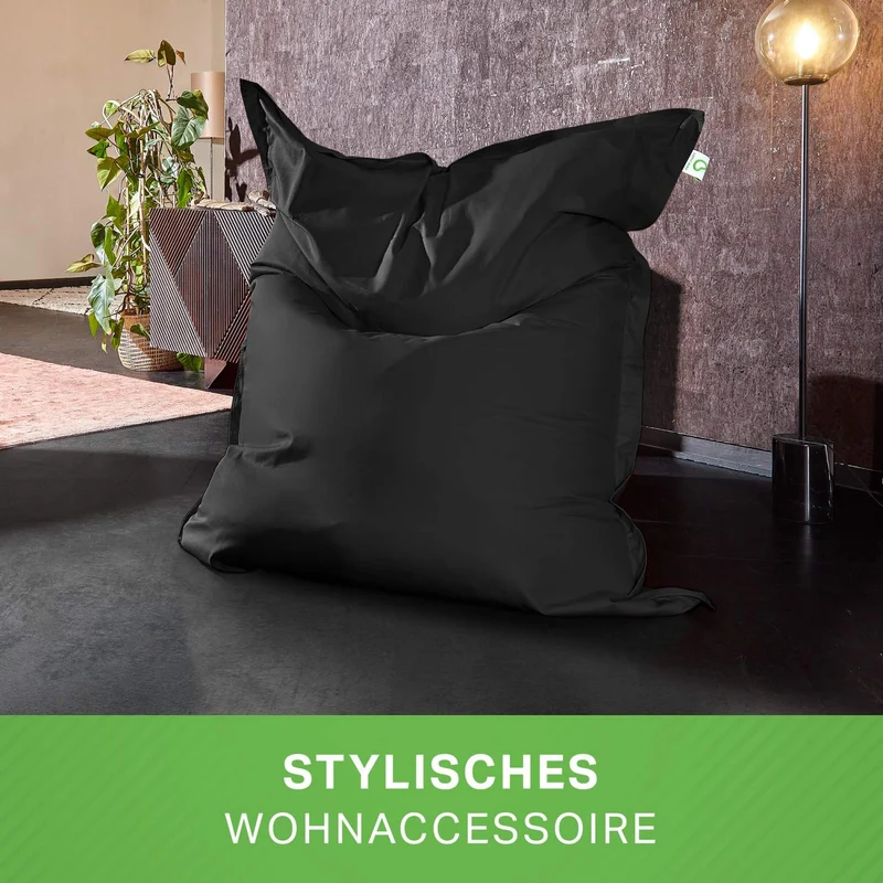 Square Indoor Riesensitzsack aus Baumwolle