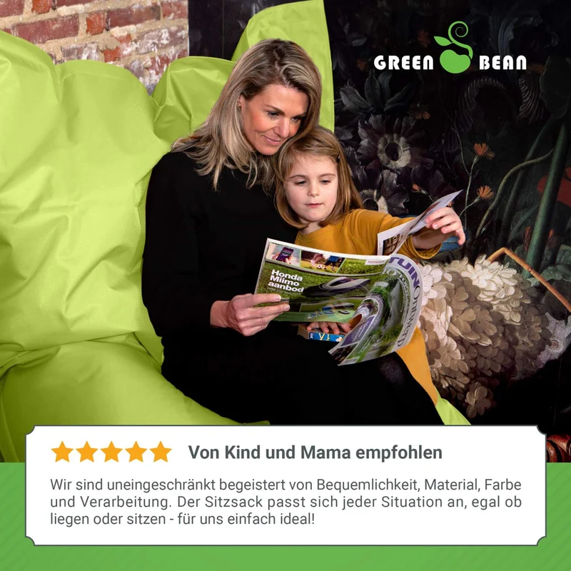 Square Indoor Riesensitzsack aus Baumwolle