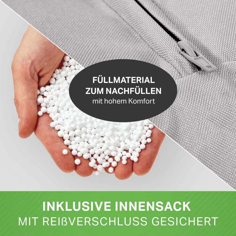 Square Indoor Riesensitzsack aus Baumwolle