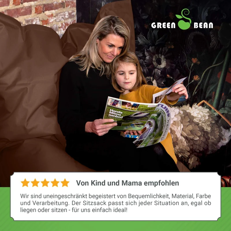 Square Indoor Riesensitzsack aus Baumwolle