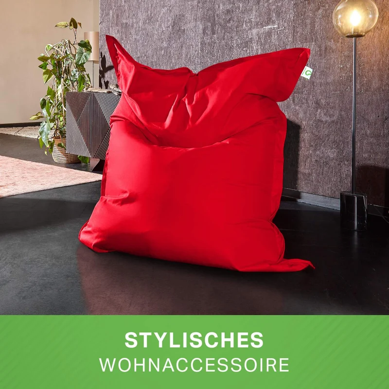 Square Indoor Riesensitzsack aus Baumwolle