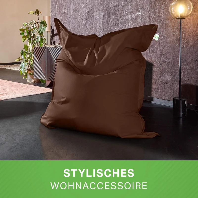 Square Indoor Riesensitzsack aus Baumwolle