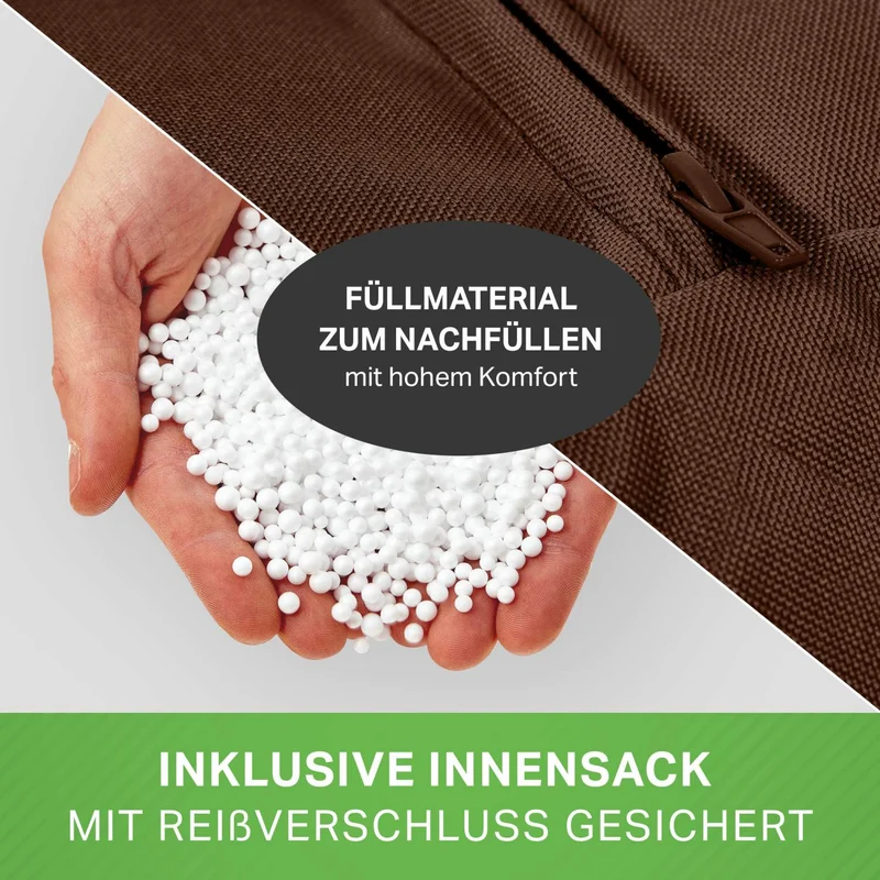 Square Indoor Riesensitzsack aus Baumwolle
