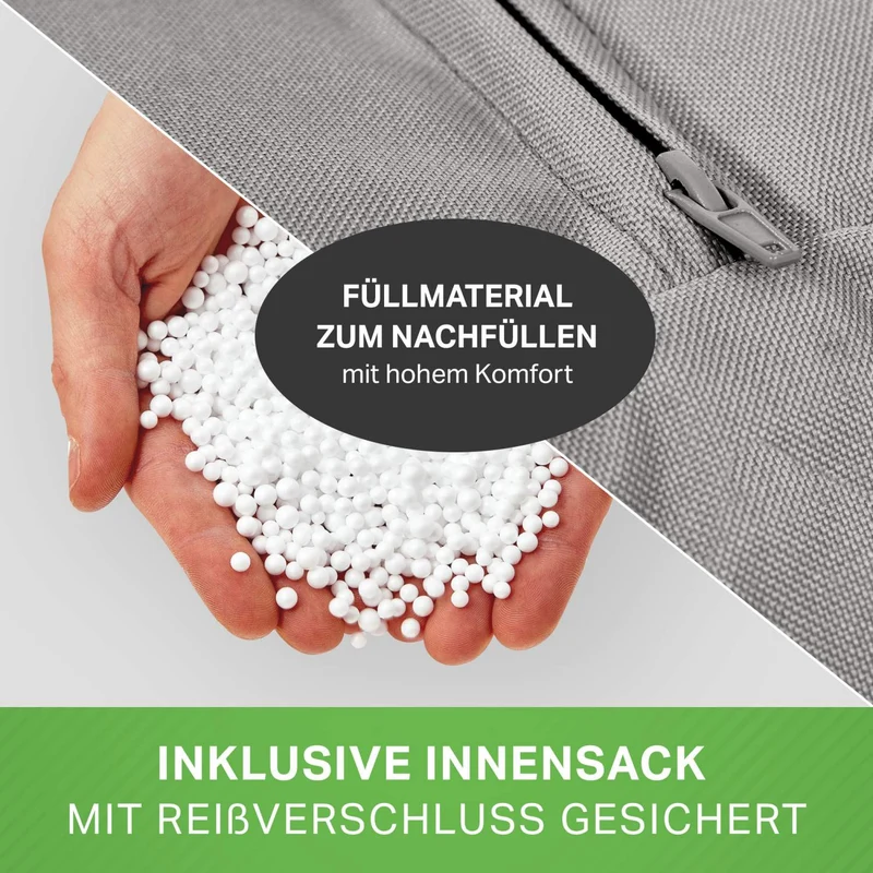 Square Indoor Riesensitzsack aus Baumwolle