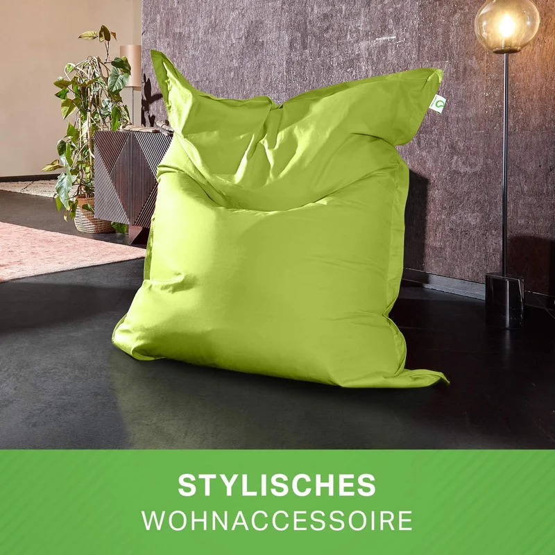 Square Indoor Riesensitzsack aus Baumwolle
