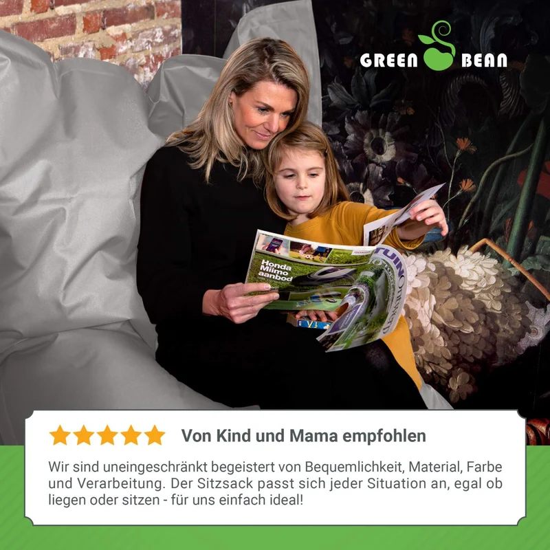 Square Indoor Riesensitzsack aus Baumwolle