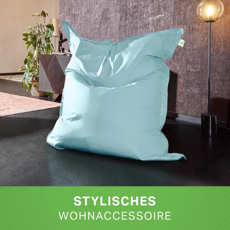 Square Indoor Riesensitzsack aus Baumwolle