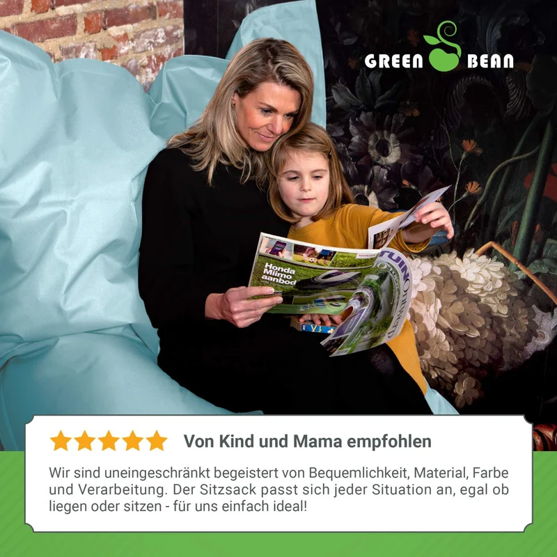 Square Indoor Riesensitzsack aus Baumwolle