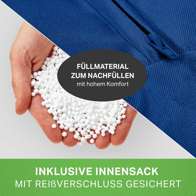 Square Indoor Riesensitzsack aus Baumwolle