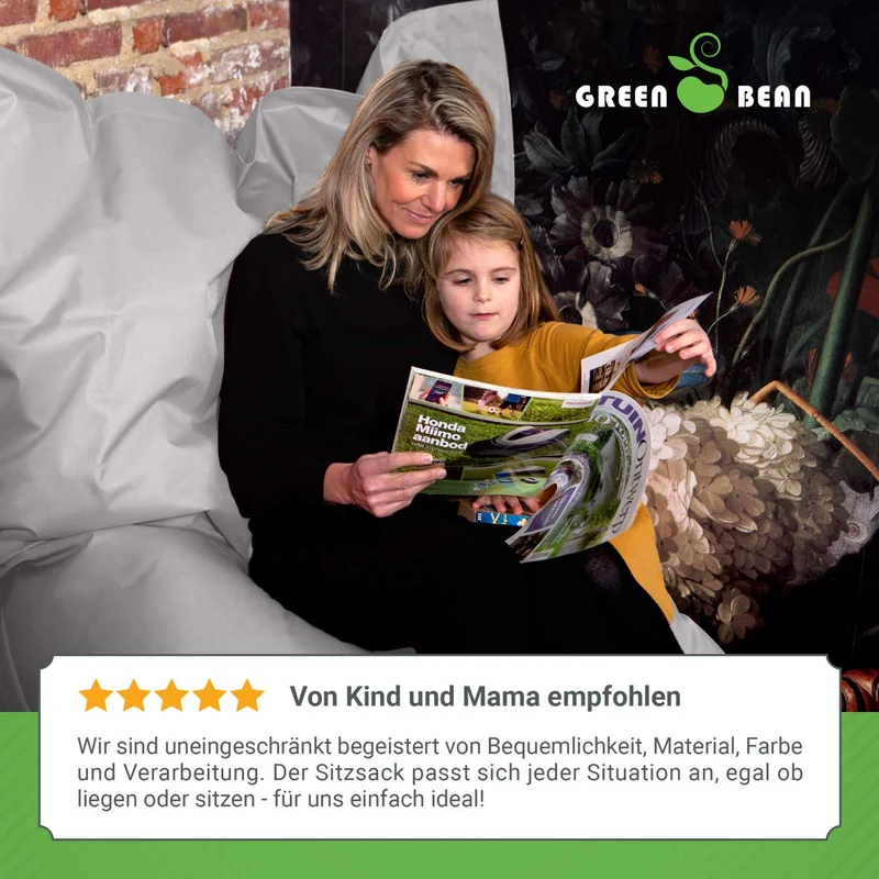 Square Indoor Riesensitzsack aus Baumwolle