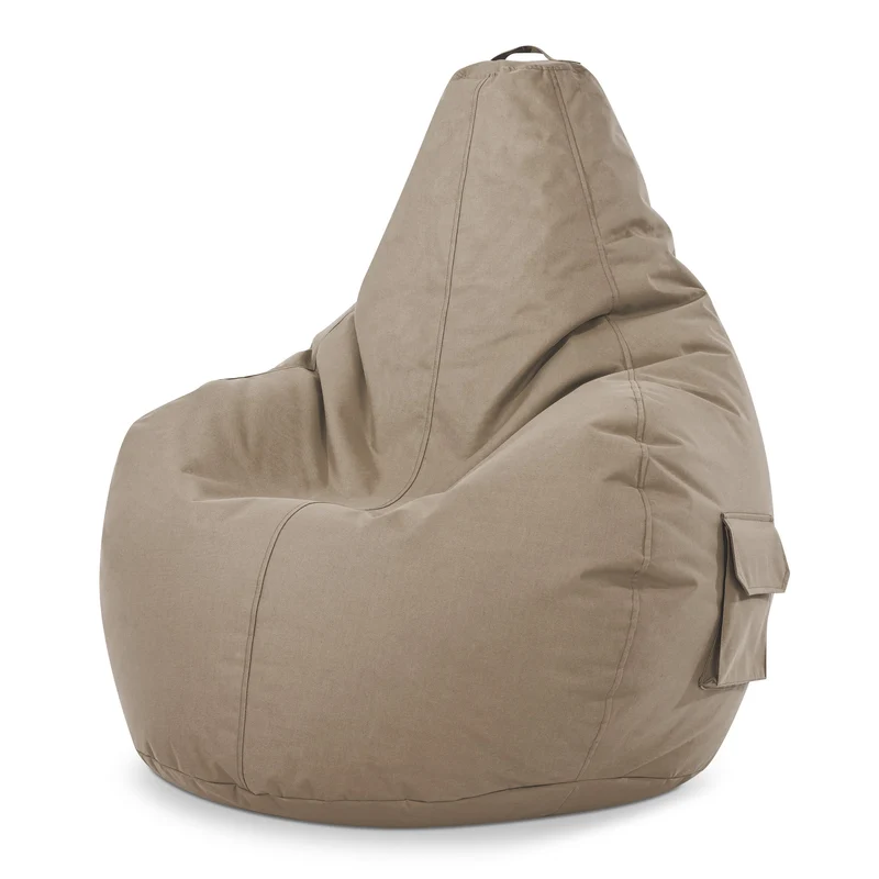 Gaming Sitzsack mit Rückenlehne & separater Tasche