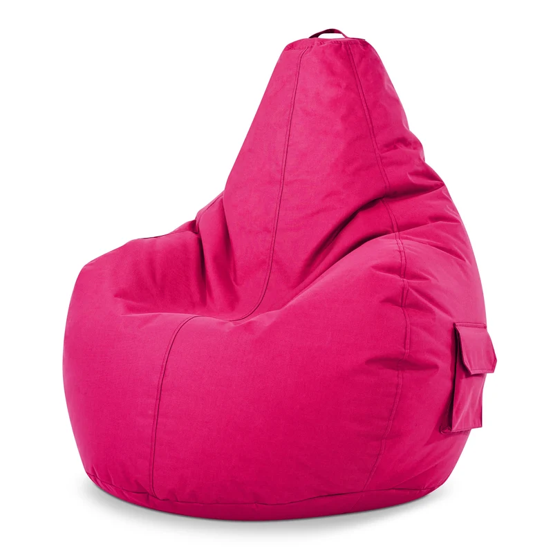 Gaming Sitzsack mit Rückenlehne & separater Tasche