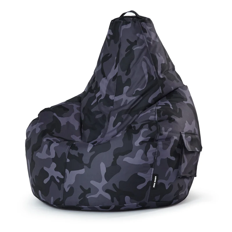 Gaming Sitzsack mit Rückenlehne & separater Tasche