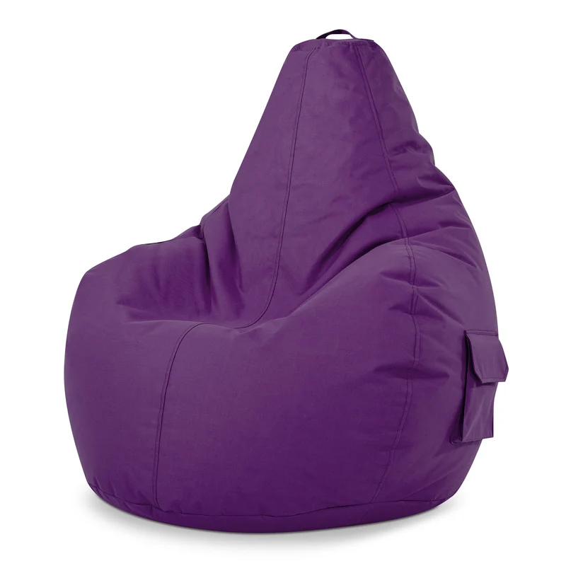 Gaming Sitzsack mit Rückenlehne & separater Tasche