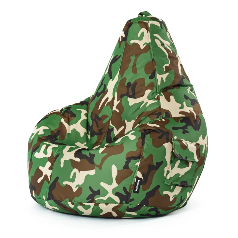 Gaming Sitzsack mit Rückenlehne & separater Tasche