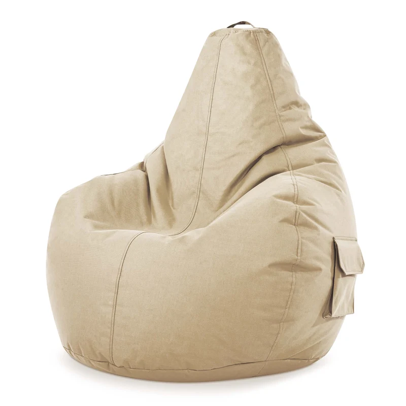 Gaming Sitzsack mit Rückenlehne & separater Tasche