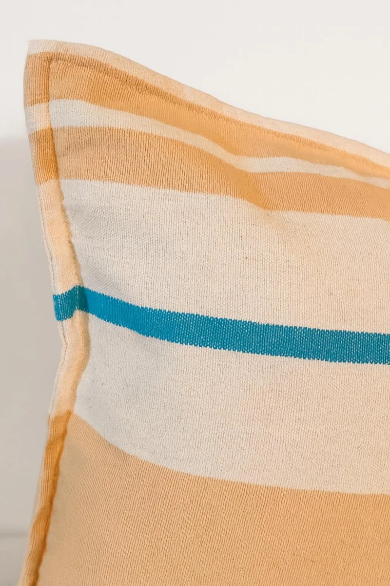 Stripes Throw Pillows, Modern Farmhouse Stripe Decorative Pillow, Cotton Square Throw Pillowcase