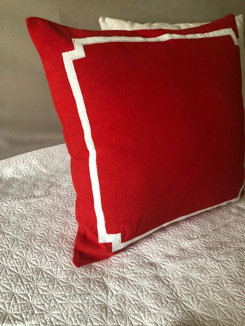Modern Pillow Shams, Euro Sham Covers, Geometric Throw Pillows (Listing includes 2 Covers)