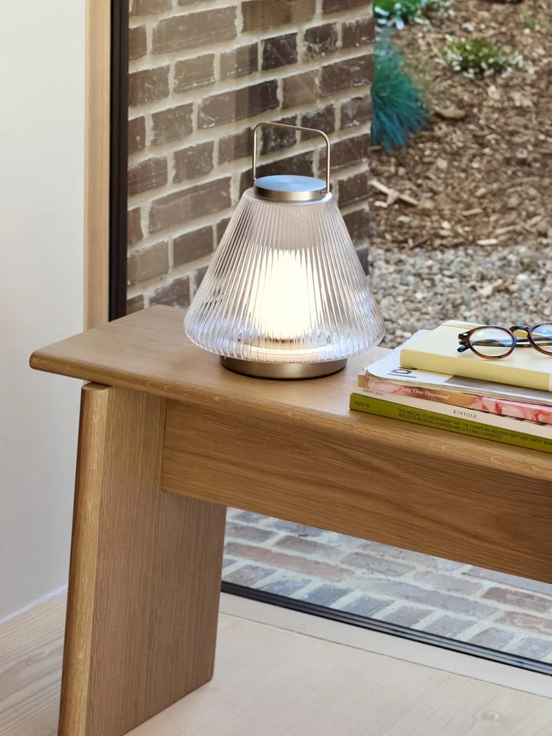 Tabouret en chêne naturel 80x31x48cm Baenk - Hübsch