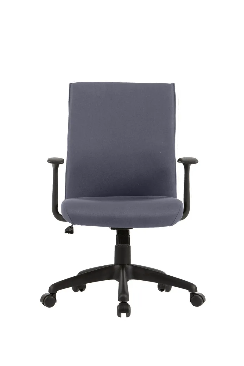 Chefsessel ROCKET Chefsessel / Kunststoff schwarz / Bezug Webstoff dunkelgrauschwarz, grün oder Cordstoff grau / Wippmechanik / Sicherheitsklemmschutz / Sicherheitsrollen / B 56, H 92,5-100,5,T 61,5 cm