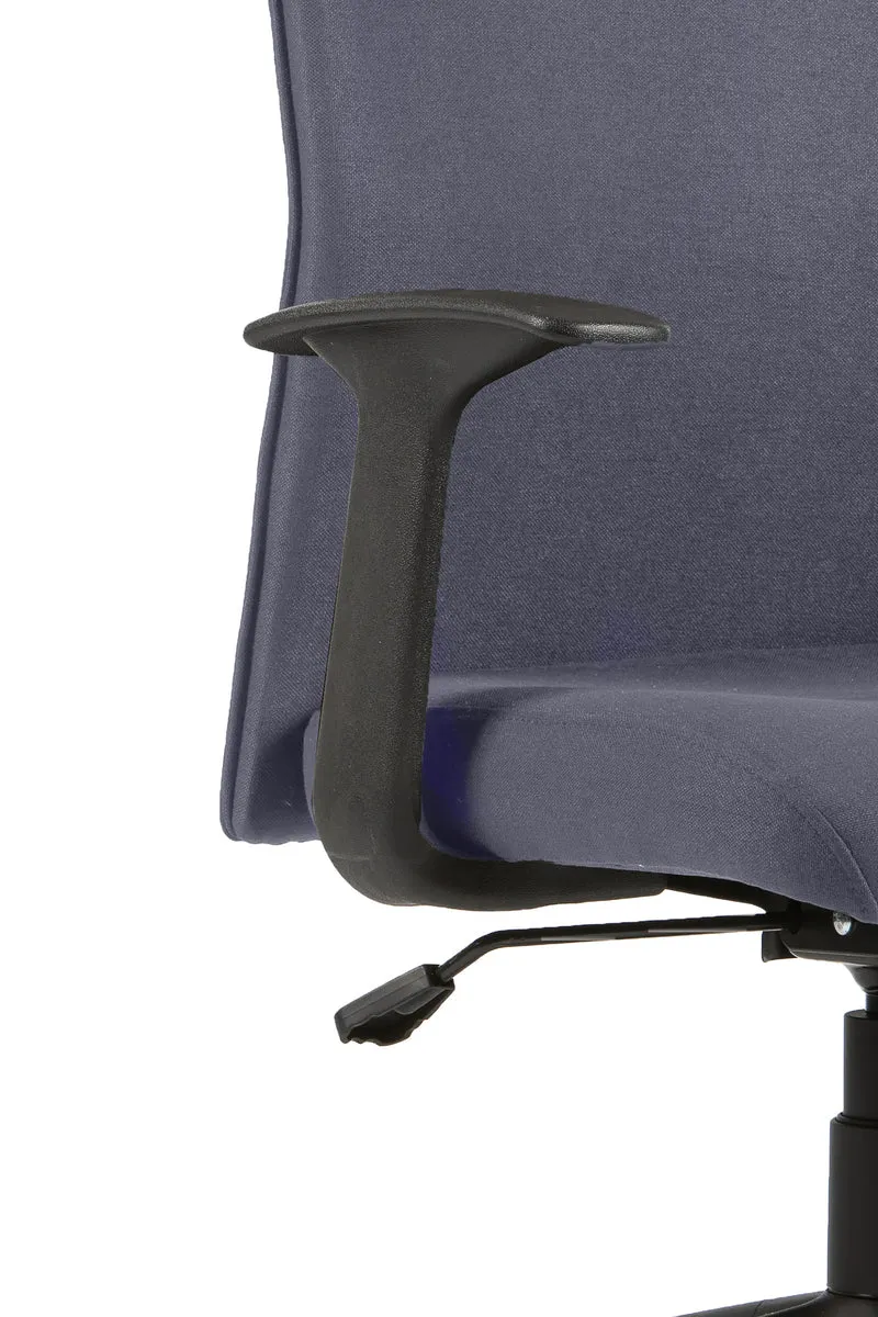 Chefsessel ROCKET Chefsessel / Kunststoff schwarz / Bezug Webstoff dunkelgrauschwarz, grün oder Cordstoff grau / Wippmechanik / Sicherheitsklemmschutz / Sicherheitsrollen / B 56, H 92,5-100,5,T 61,5 cm