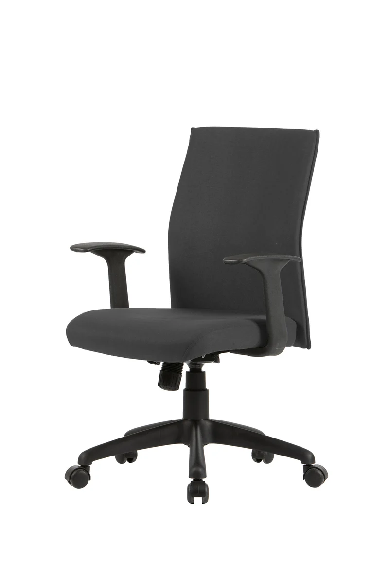 Chefsessel ROCKET Chefsessel / Kunststoff schwarz / Bezug Webstoff dunkelgrauschwarz, grün oder Cordstoff grau / Wippmechanik / Sicherheitsklemmschutz / Sicherheitsrollen / B 56, H 92,5-100,5,T 61,5 cm