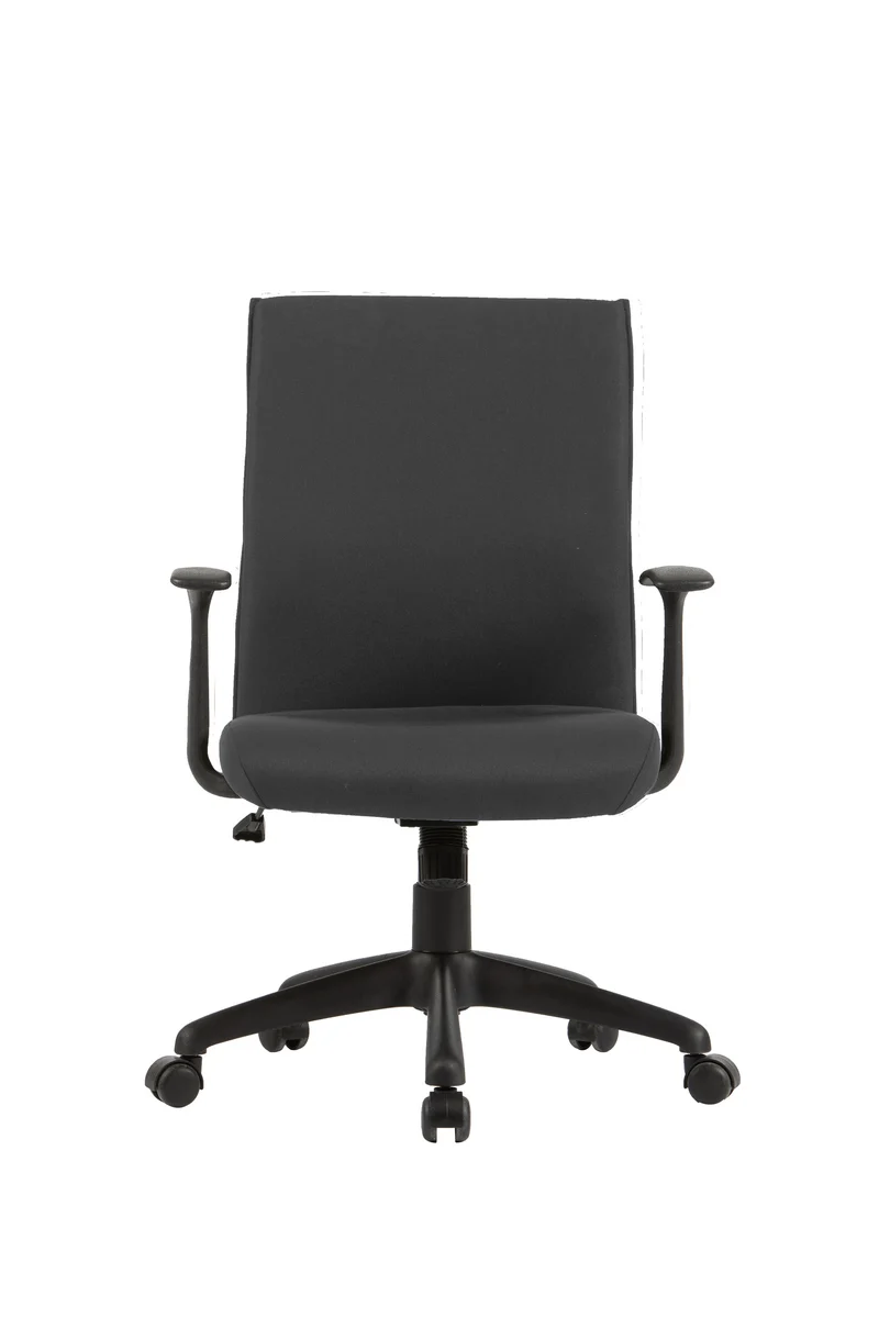 Chefsessel ROCKET Chefsessel / Kunststoff schwarz / Bezug Webstoff dunkelgrauschwarz, grün oder Cordstoff grau / Wippmechanik / Sicherheitsklemmschutz / Sicherheitsrollen / B 56, H 92,5-100,5,T 61,5 cm