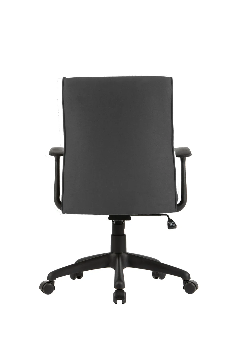Chefsessel ROCKET Chefsessel / Kunststoff schwarz / Bezug Webstoff dunkelgrauschwarz, grün oder Cordstoff grau / Wippmechanik / Sicherheitsklemmschutz / Sicherheitsrollen / B 56, H 92,5-100,5,T 61,5 cm