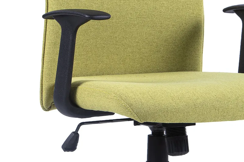 Chefsessel ROCKET Chefsessel / Kunststoff schwarz / Bezug Webstoff dunkelgrauschwarz, grün oder Cordstoff grau / Wippmechanik / Sicherheitsklemmschutz / Sicherheitsrollen / B 56, H 92,5-100,5,T 61,5 cm