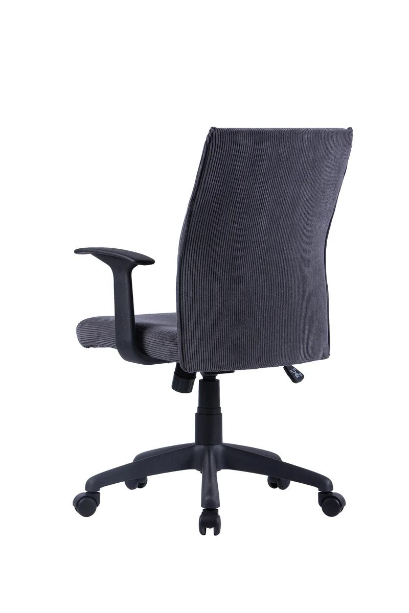 Chefsessel ROCKET Chefsessel / Kunststoff schwarz / Bezug Webstoff dunkelgrauschwarz, grün oder Cordstoff grau / Wippmechanik / Sicherheitsklemmschutz / Sicherheitsrollen / B 56, H 92,5-100,5,T 61,5 cm