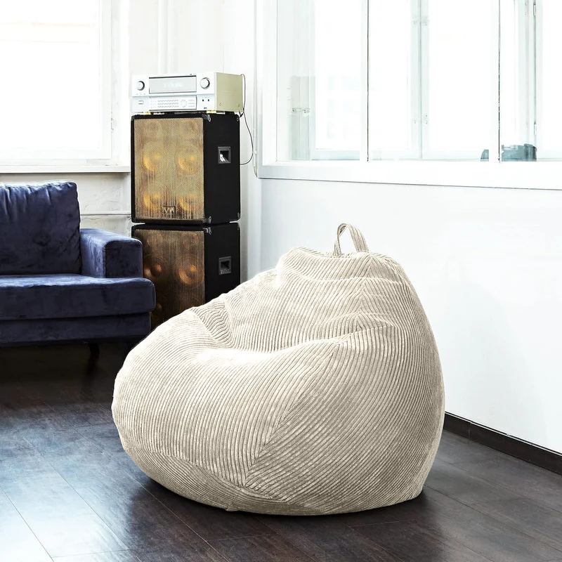 Scoop Sitzsack in Cord-Optik mit Tragegriff