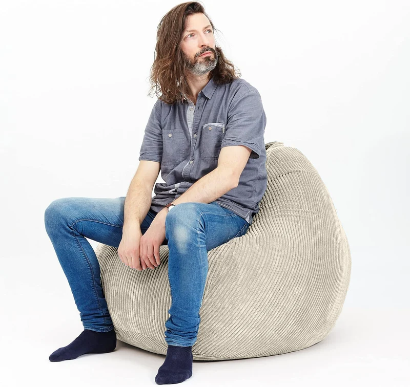 Scoop Sitzsack in Cord-Optik mit Tragegriff