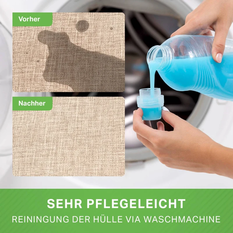 Stay Sitzhocker in Leinen-Optik