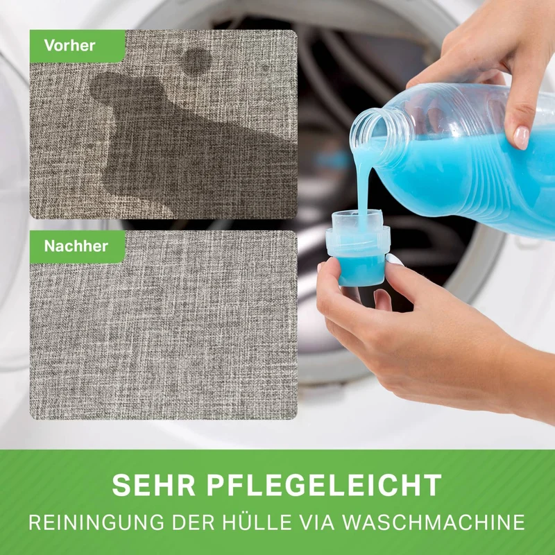 Stay Sitzhocker in Leinen-Optik