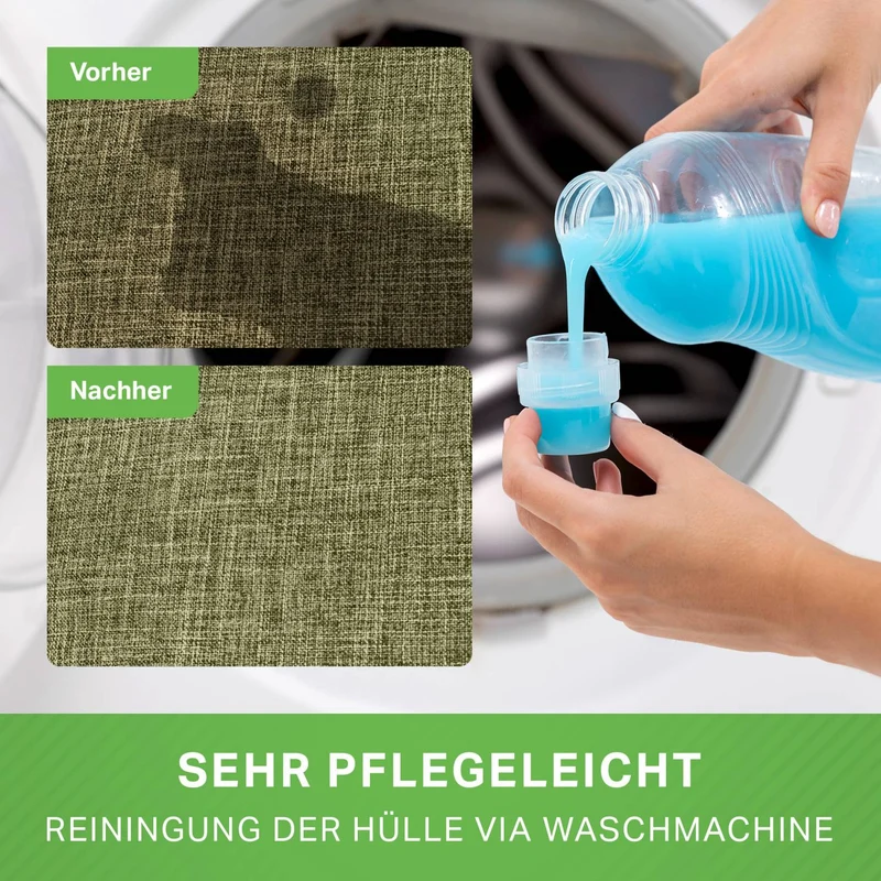 Stay Sitzhocker in Leinen-Optik