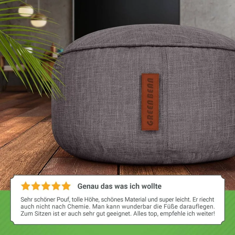 Stay Sitzhocker in Leinen-Optik