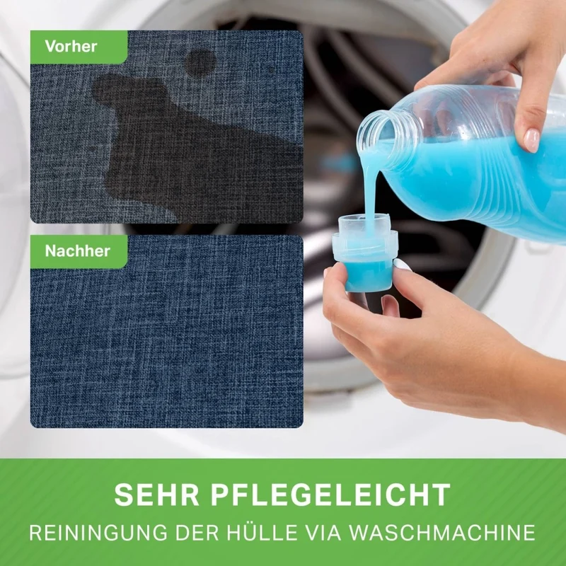 Stay Sitzhocker in Leinen-Optik