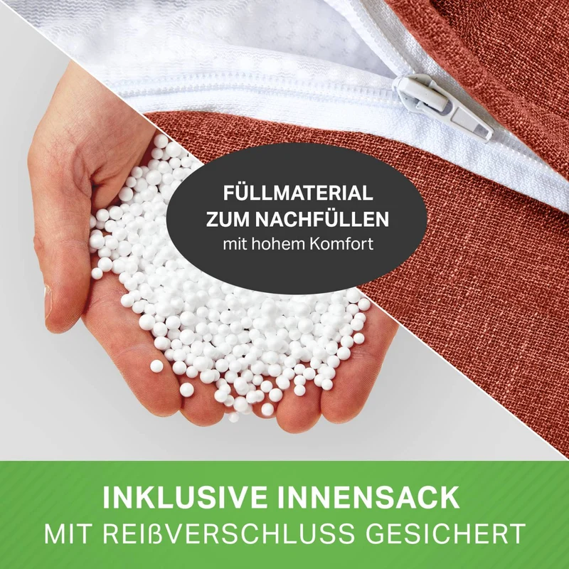 Homeline Sitzsack in Leinen-Optik