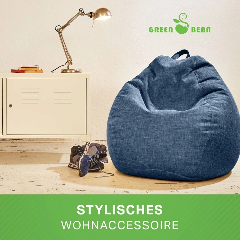 Homeline Sitzsack in Leinen-Optik