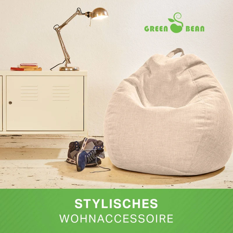 Homeline Sitzsack in Leinen-Optik
