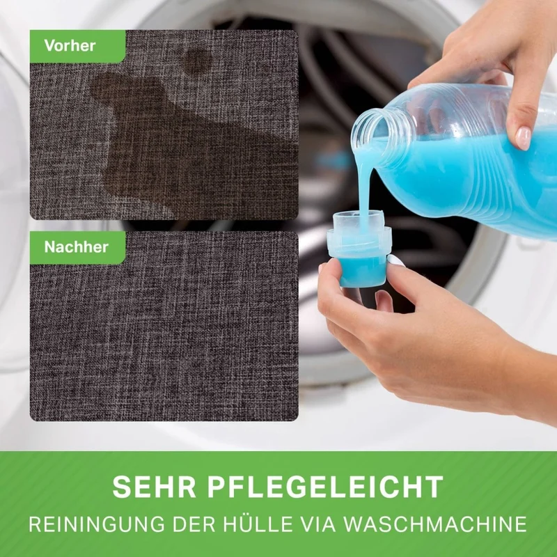 Homeline Sitzsack in Leinen-Optik