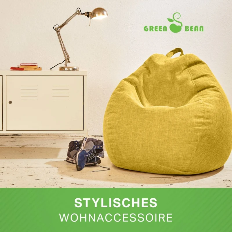 Homeline Sitzsack in Leinen-Optik