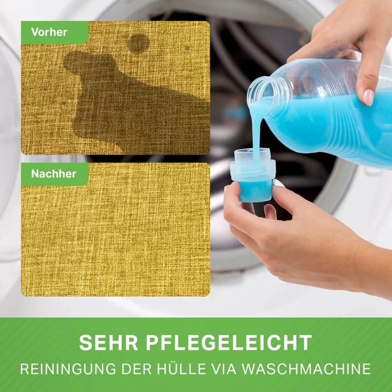 Homeline Sitzsack in Leinen-Optik