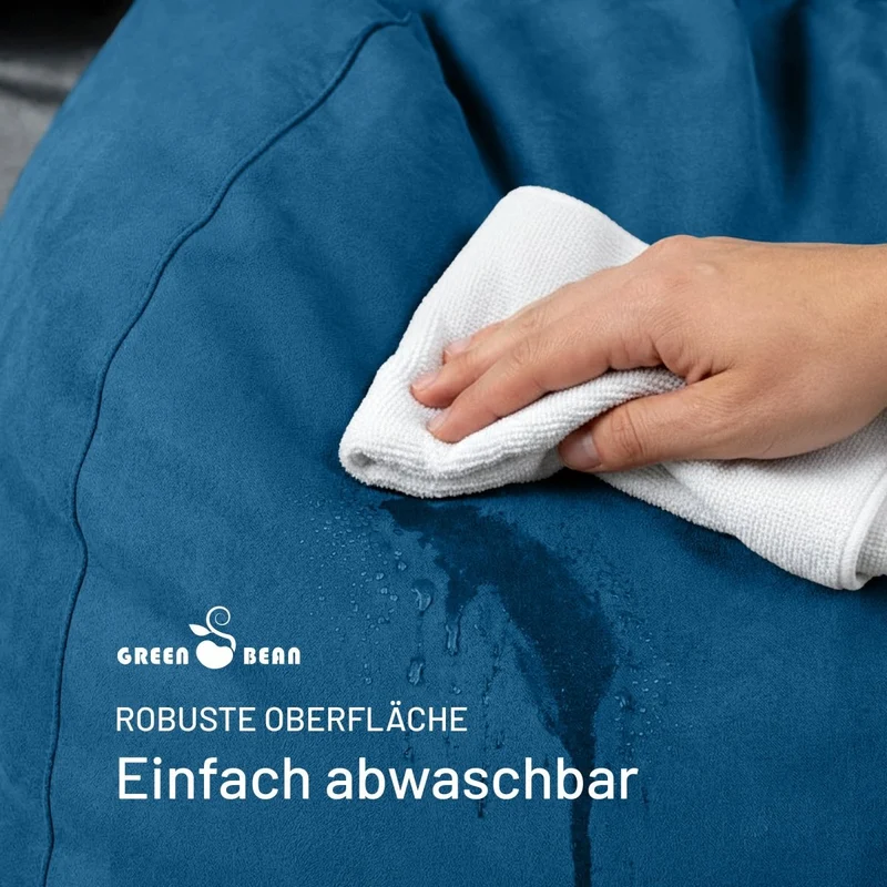 Drop Sitzsack in Wildleder-Optik