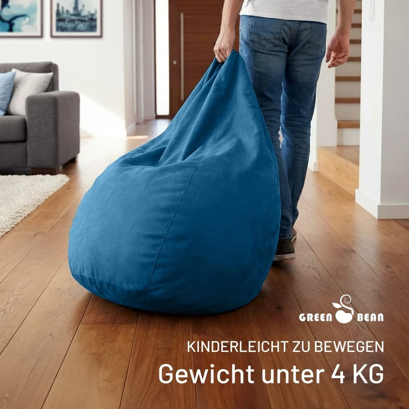 Drop Sitzsack in Wildleder-Optik