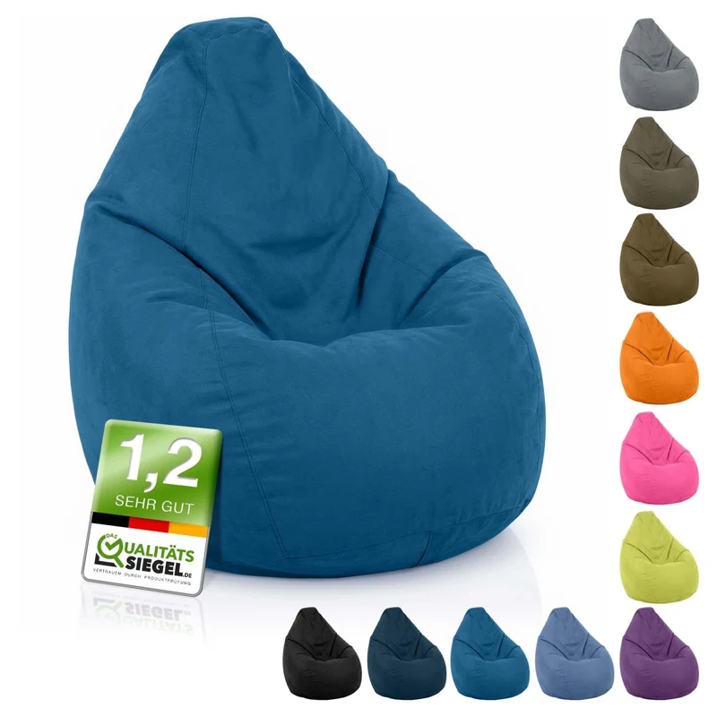 Drop Sitzsack in Wildleder-Optik